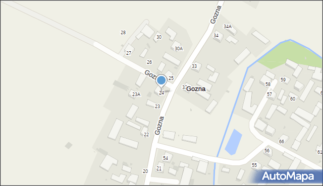 Gozna, Gozna, 24, mapa Gozna