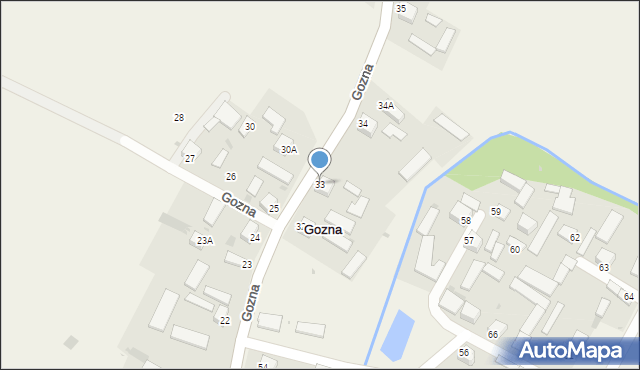 Gozna, Gozna, 33, mapa Gozna