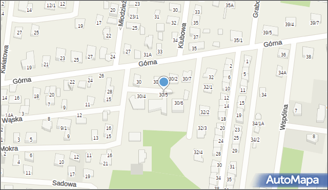 Grabówka, Górna, 30/5, mapa Grabówka