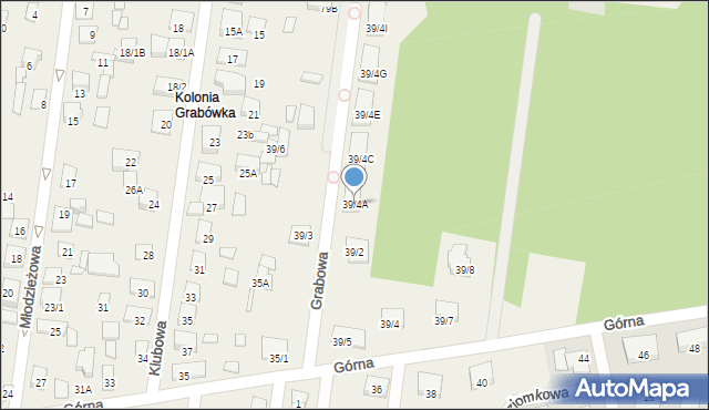 Grabówka, Górna, 39/4A, mapa Grabówka