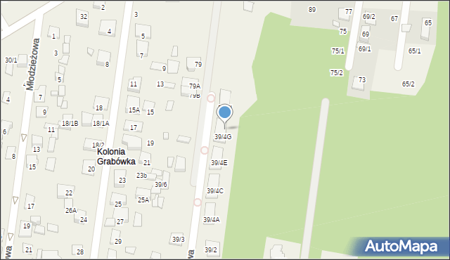 Grabówka, Górna, 39/4H, mapa Grabówka