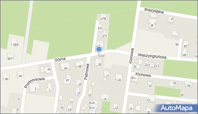 Grabówka, Górna, 47a, mapa Grabówka