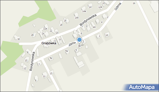 Grabówka, Górna, 3a, mapa Grabówka