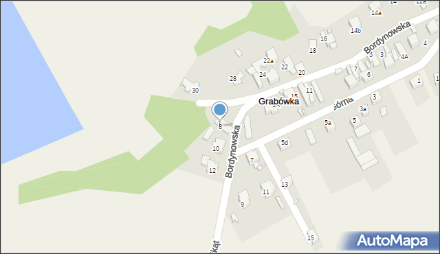 Grabówka, Górna, 8, mapa Grabówka