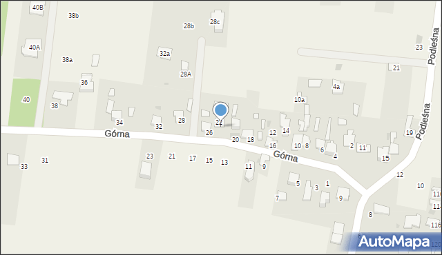 Grądy, Górna, 24, mapa Grądy