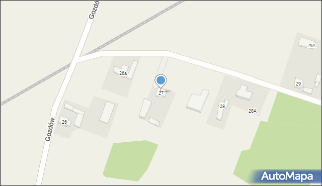 Grzymiszew, Gozdów, 27, mapa Grzymiszew