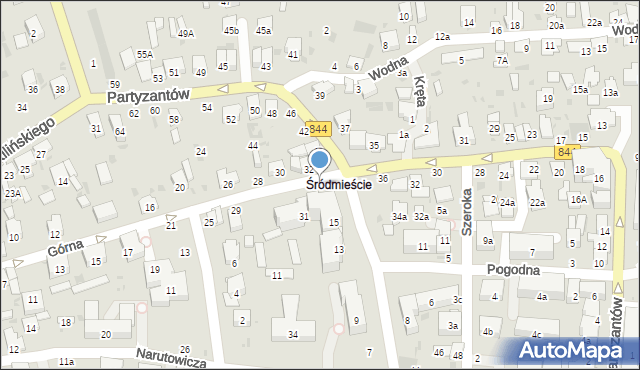 Hrubieszów, Górna, 42, mapa Hrubieszów