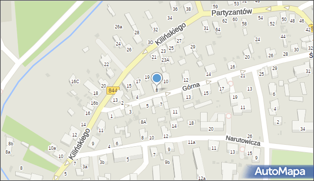 Hrubieszów, Górna, 8, mapa Hrubieszów