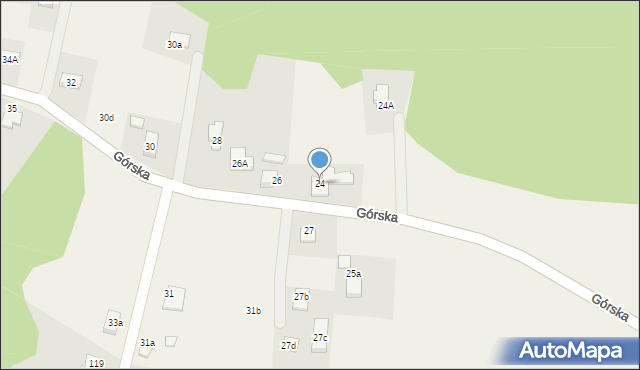 Janowice, Górska, 24, mapa Janowice