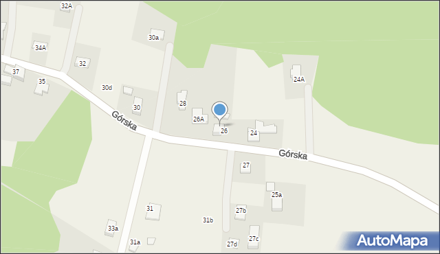 Janowice, Górska, 26, mapa Janowice