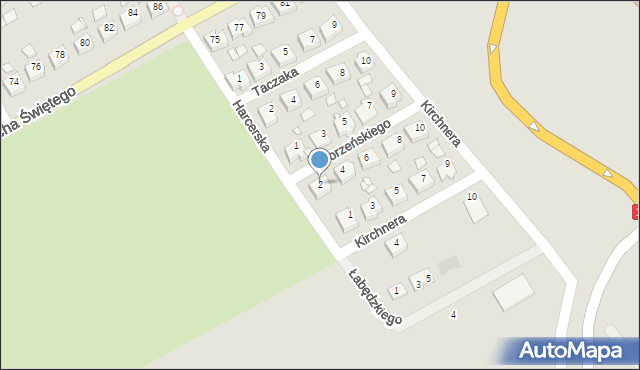 Jarocin, Gorzeńskiego Zbigniewa, mjr., 2, mapa Jarocin