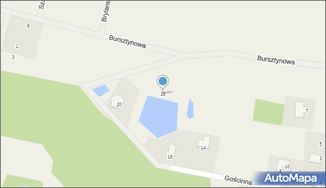 Jarużyn, Gościnna, 18, mapa Jarużyn