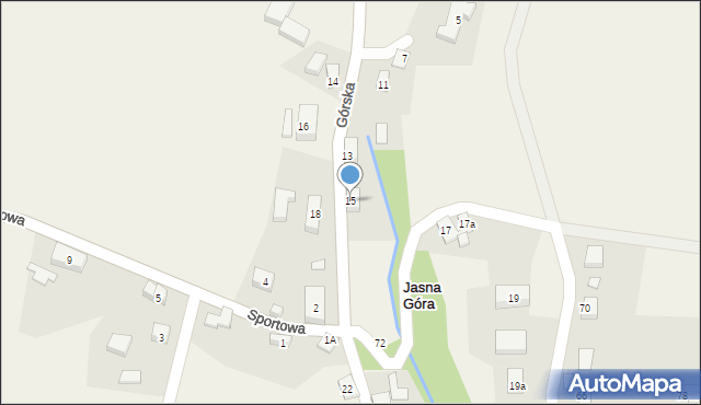 Jasna Góra, Górska, 15, mapa Jasna Góra