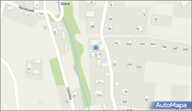 Jasna Góra, Górska, 21, mapa Jasna Góra