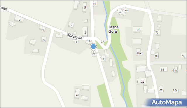 Jasna Góra, Górska, 22, mapa Jasna Góra