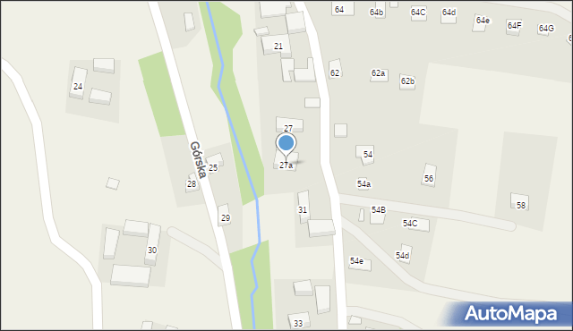 Jasna Góra, Górska, 27a, mapa Jasna Góra