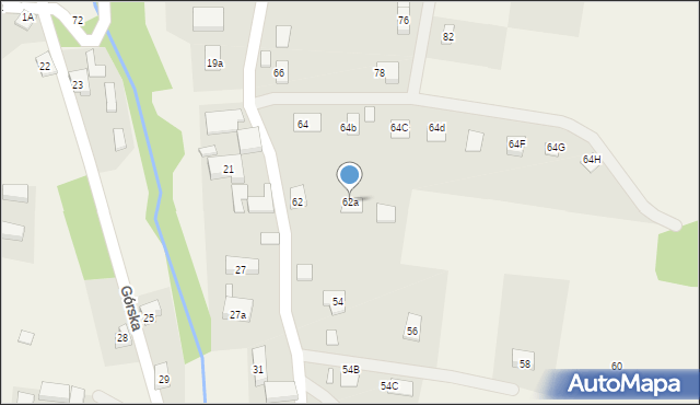 Jasna Góra, Górska, 62a, mapa Jasna Góra