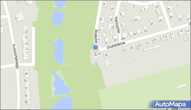 Jastrzębie-Zdrój, Goździków, 31, mapa Jastrzębie-Zdrój