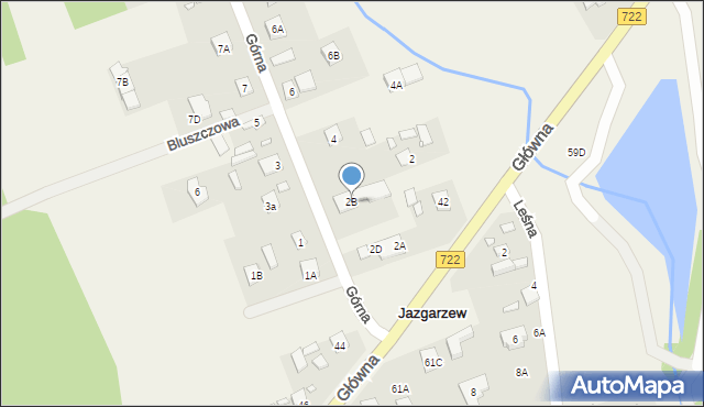 Jazgarzew, Górna, 2B, mapa Jazgarzew