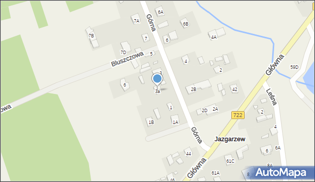 Jazgarzew, Górna, 3a, mapa Jazgarzew