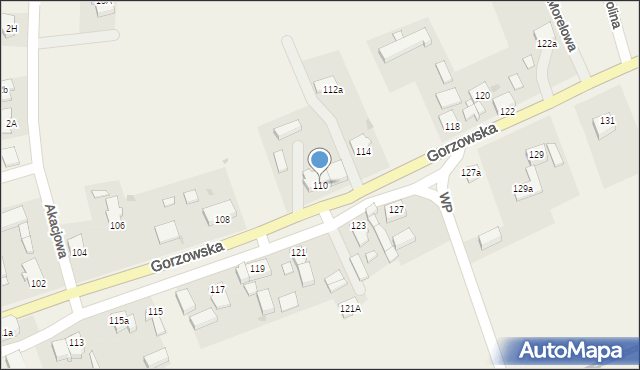 Jenin, Gorzowska, 110, mapa Jenin