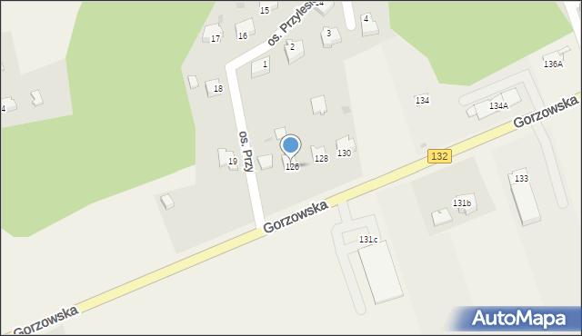 Jenin, Gorzowska, 126, mapa Jenin