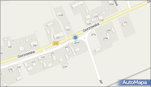 Jenin, Gorzowska, 127, mapa Jenin