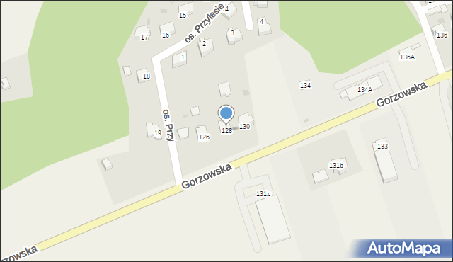 Jenin, Gorzowska, 128, mapa Jenin