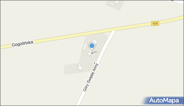 Kalinowice, Gogolińska, 1a, mapa Kalinowice