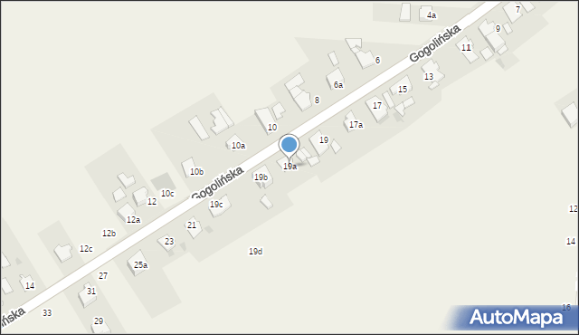 Kamionek, Gogolińska, 19a, mapa Kamionek