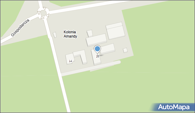 Katowice, Gospodarcza, 16, mapa Katowic