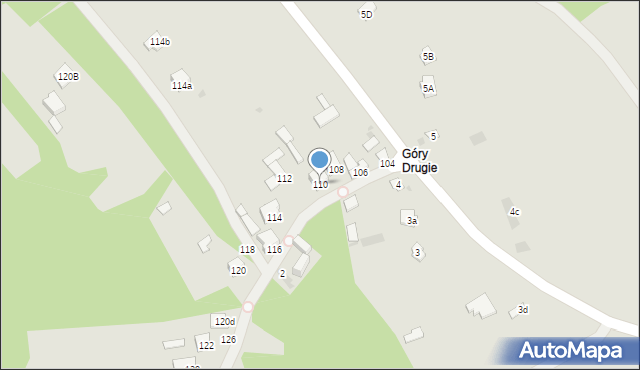 Kazimierz Dolny, Góry, 110, mapa Kazimierz Dolny