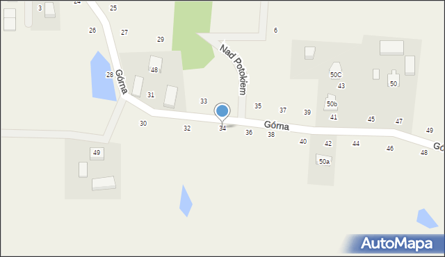 Kczewo, Górna, 34, mapa Kczewo