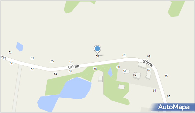 Kczewo, Górna, 59, mapa Kczewo