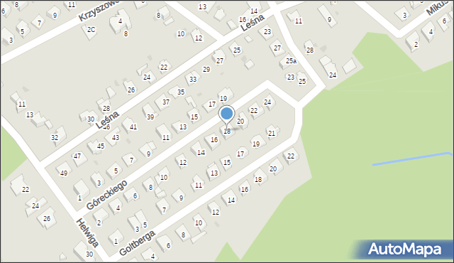 Kędzierzyn-Koźle, Góreckiego Jerzego, 18, mapa Kędzierzyna-Koźle