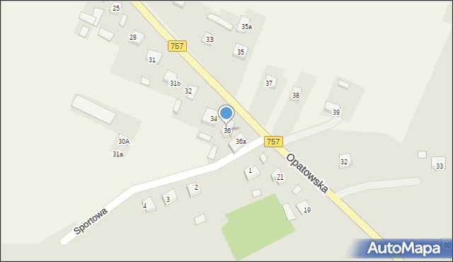 Kiełczyna, Gościniec, 36, mapa Kiełczyna