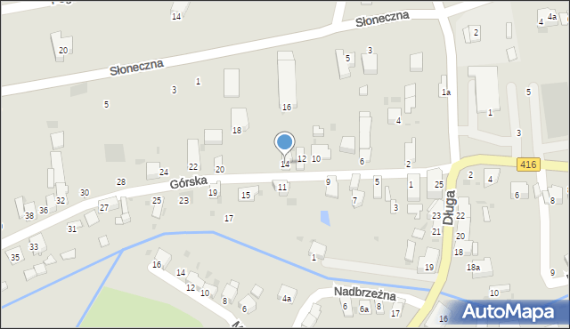 Kietrz, Górska, 14, mapa Kietrz