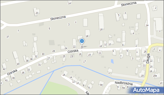 Kietrz, Górska, 20, mapa Kietrz