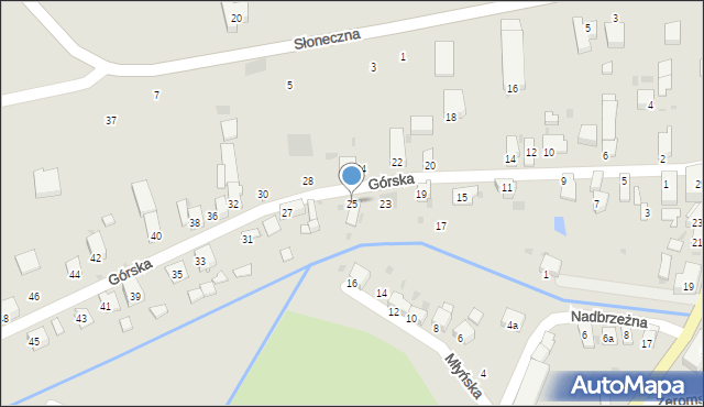 Kietrz, Górska, 25, mapa Kietrz