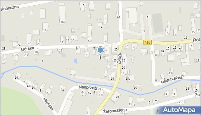 Kietrz, Górska, 3, mapa Kietrz