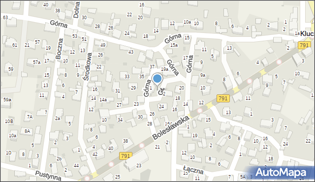 Klucze, Górna, 25, mapa Klucze