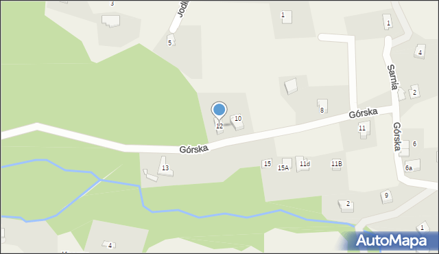 Kobiernice, Górska, 12, mapa Kobiernice