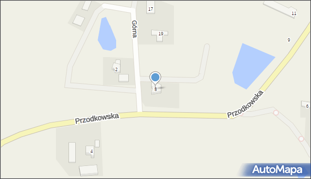 Kobysewo, Górna, 8, mapa Kobysewo