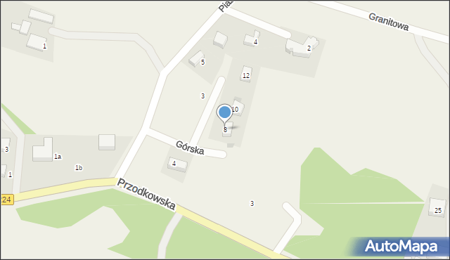 Kobysewo, Górska, 8, mapa Kobysewo