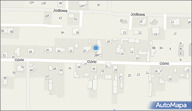 Koczargi Stare, Górki, 18A, mapa Koczargi Stare