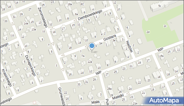 Kolbuszowa, Goslara Juliana, 5A, mapa Kolbuszowa