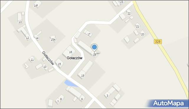 Konradówka, Gołaczów, 18, mapa Konradówka