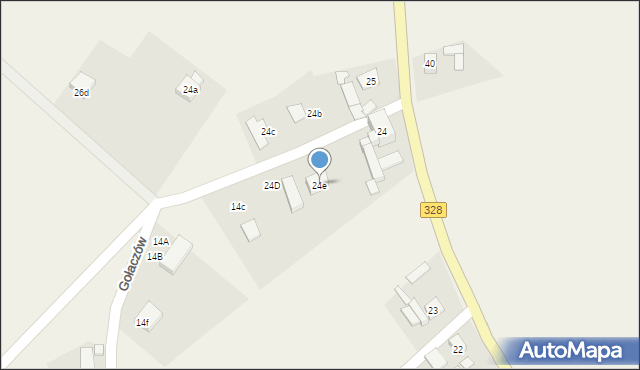 Konradówka, Gołaczów, 24e, mapa Konradówka