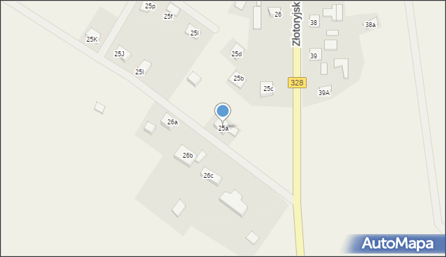 Konradówka, Gołaczów, 25a, mapa Konradówka