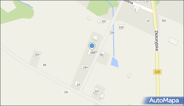 Konradówka, Gołaczów, 33G, mapa Konradówka